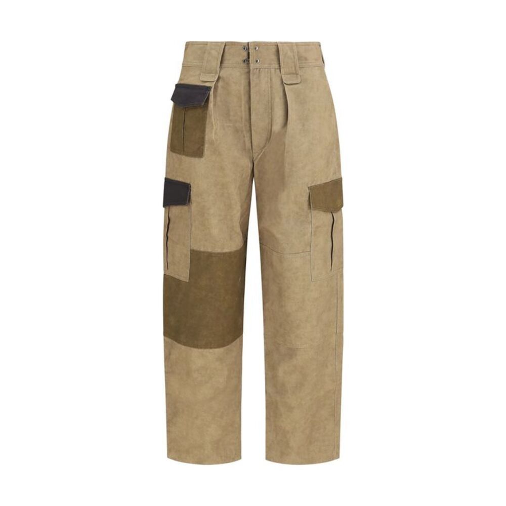 Isabel Marant Étoile Bicolor Cotton Cargo Women's Pants